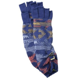 BCBGeneration Women City Hopper Fingerless Glove Blue Suede One Size